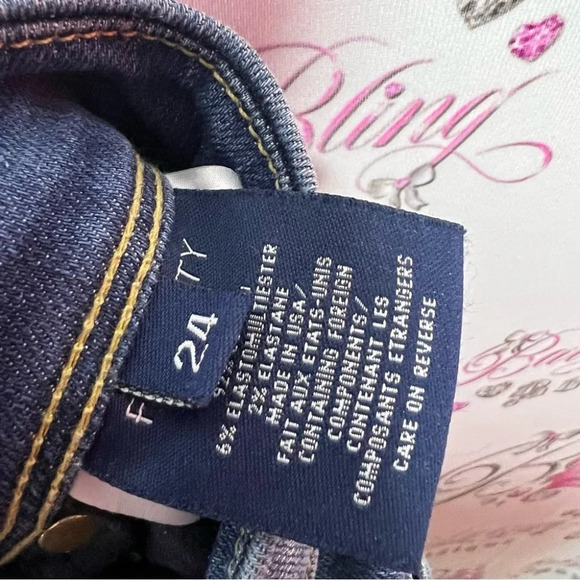 Fidelity jeans denim skinny leg size 24 pants stretchy soft comfy blue jeans - Picture 6 of 8